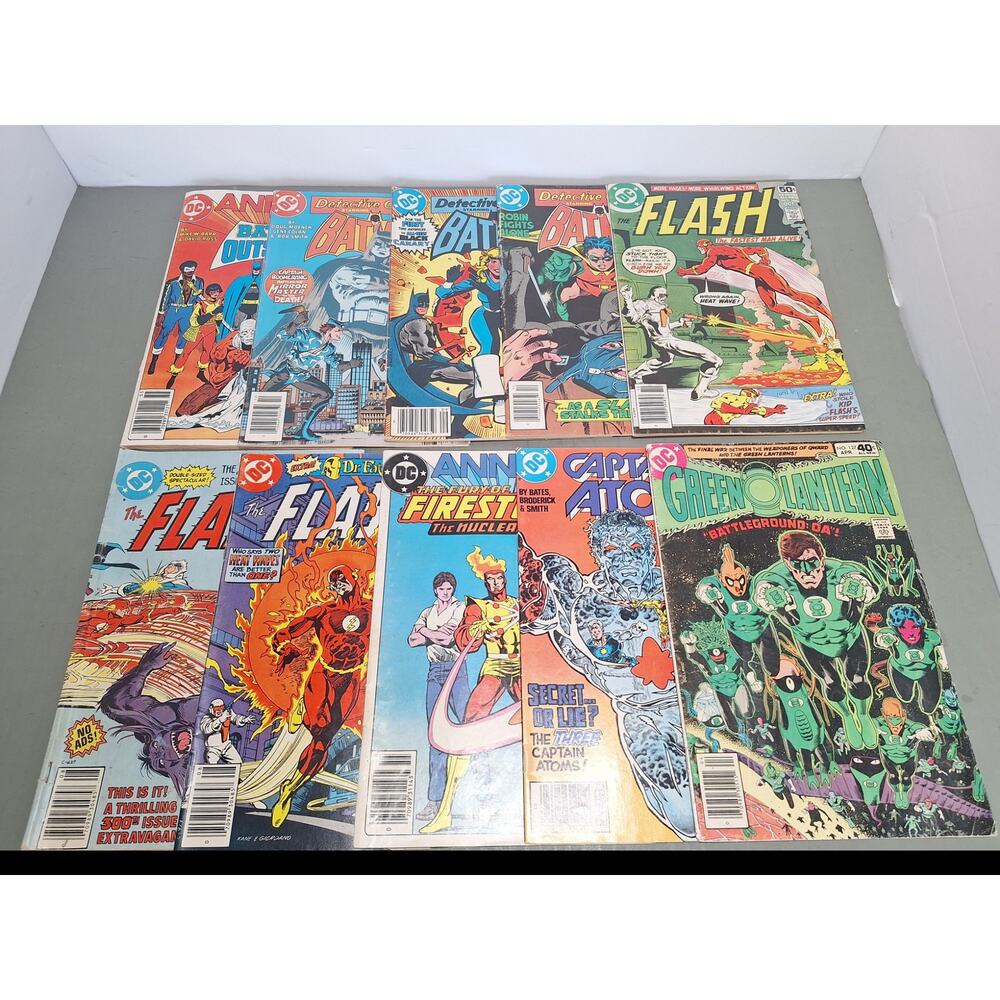 DC Comics Lot Batman Flash Green Lantern Captain Atom Firestorm Vintage '78- '87